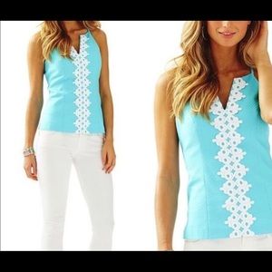 Lily Pulitzer Back Zipper Shirt